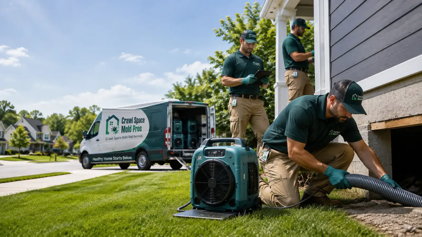 Crawl Space Mold Removal in Medfield, MA